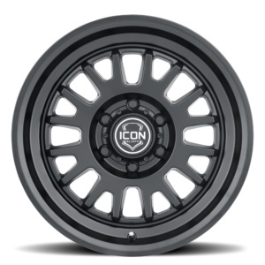 (17×8.5) 4x ANZA SATIN BLACK 6×5.5 (0 OFFSET)