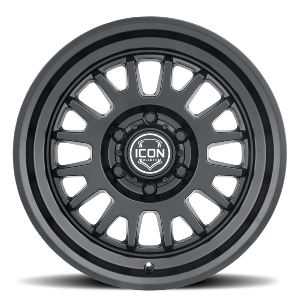 (17×8.5) 4x ANZA SATIN BLACK 6×5.5 (0 OFFSET)