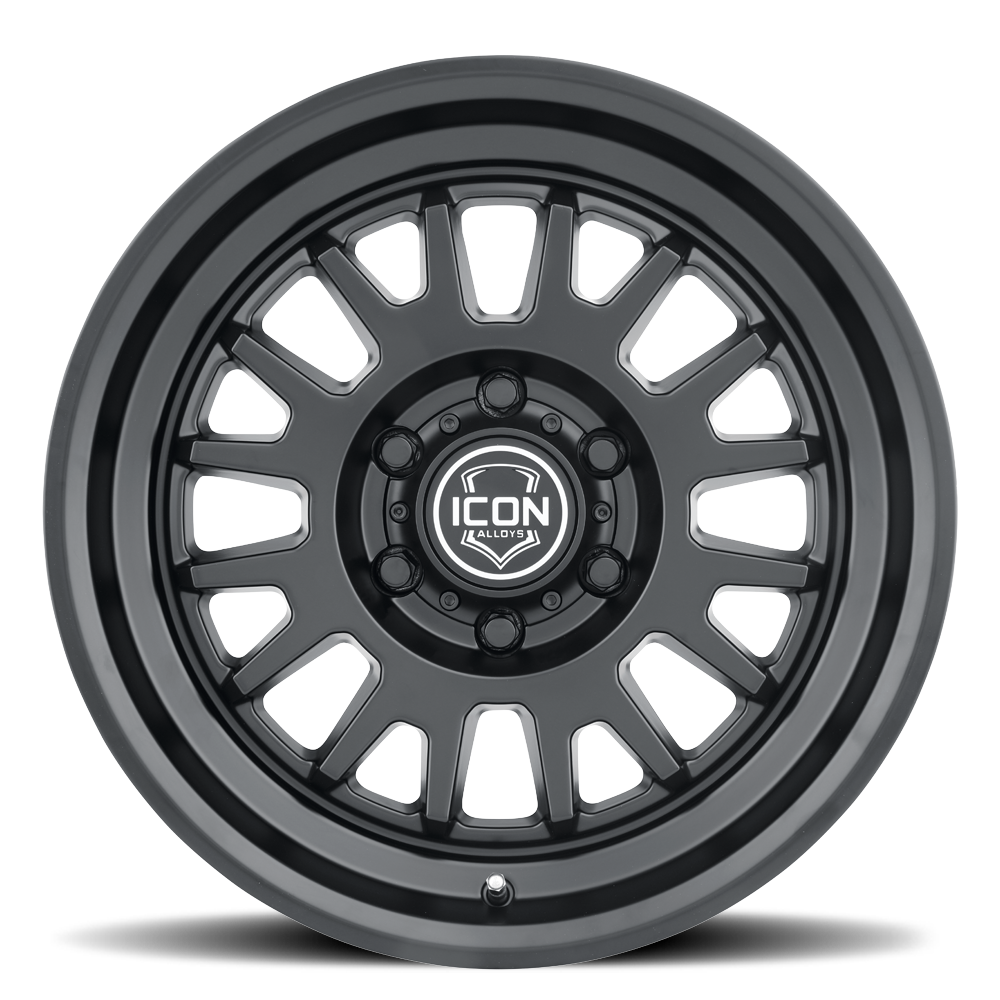 (17×8.5) 4x ANZA SATIN BLACK 6×5.5 (0 OFFSET)