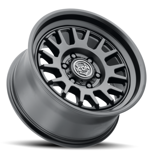 (17×8.5) 4x ANZA SATIN BLACK 6×5.5 (0 OFFSET)