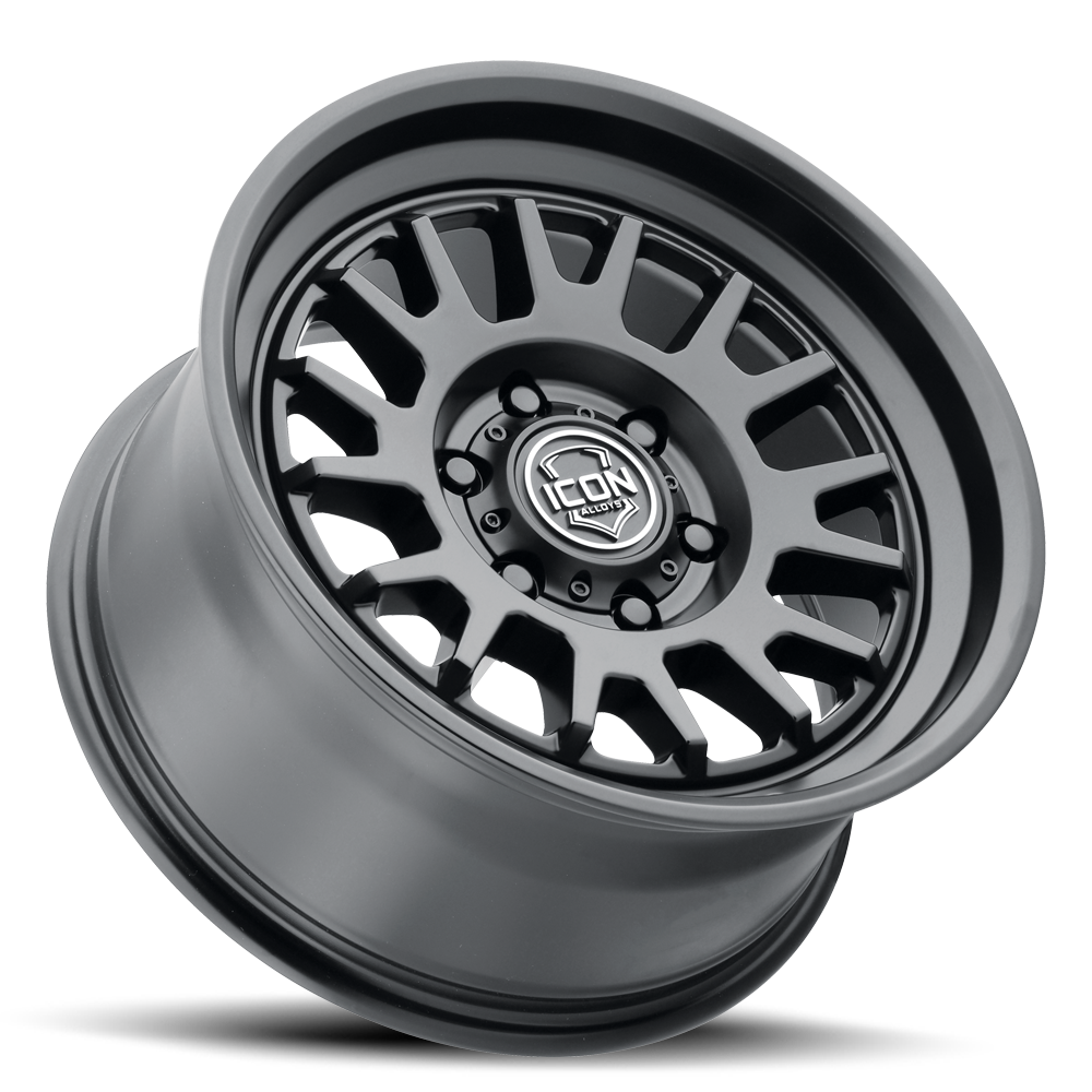 (17×8.5) 4x ANZA SATIN BLACK 6×5.5 (0 OFFSET)