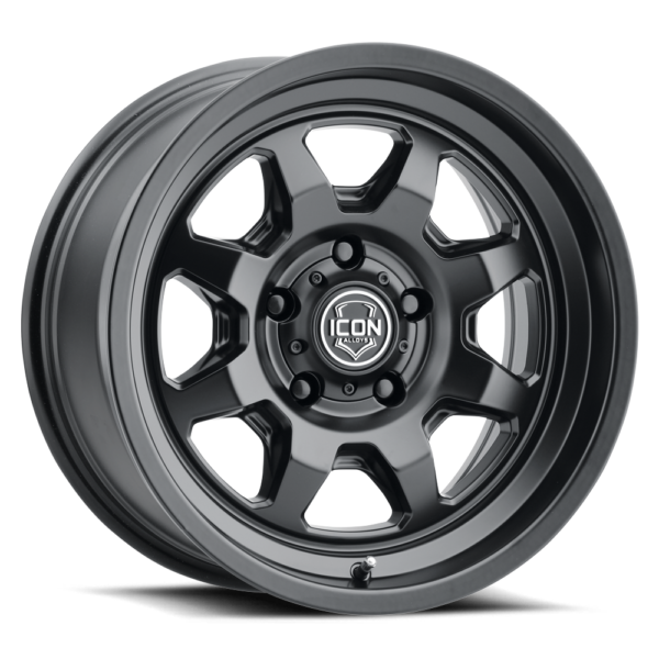 SILVERADO/SUBURBAN/SIERRA 1500 (17×8.5) 4x NUEVO SATIN BLACK 6×5.5 (0 OFFSET)