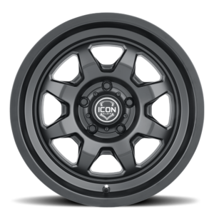 SILVERADO/SUBURBAN/SIERRA 1500 (17×8.5) 4x NUEVO SATIN BLACK 6×5.5 (0 OFFSET)