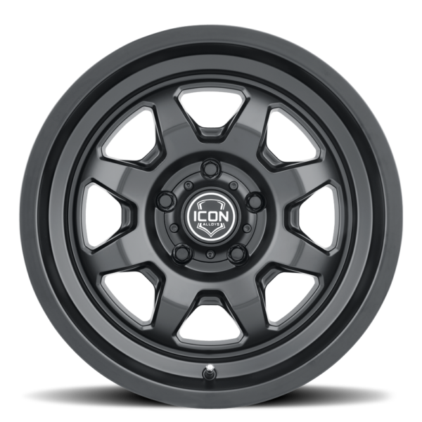 SILVERADO/SUBURBAN/SIERRA 1500 (17×8.5) 4x NUEVO SATIN BLACK 6×5.5 (0 OFFSET)
