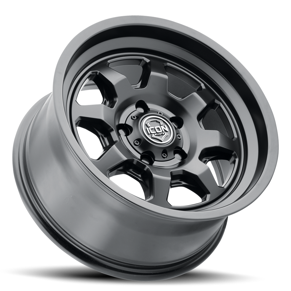 (17×8.5) 4x NUEVO SATIN BLACK 6×5.5 (0 OFFSET)