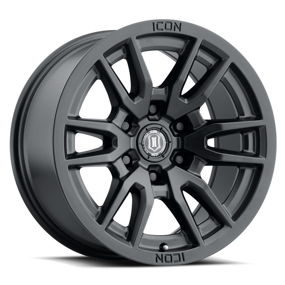 LC300 (17×8.5) 4x VECTOR6 Satin Black 6×5.5 +25 OFFSET