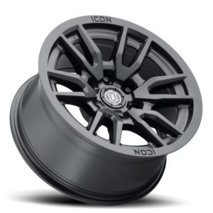 (17×8.5) 4x VECTOR6 SATIN BLACK 6×5.5 (0 OFFSET)