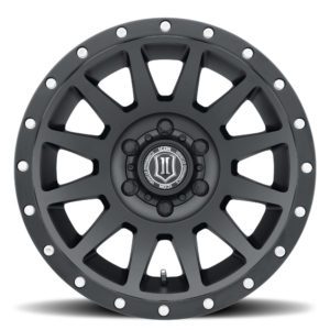 (17×8.50) 4x COMPRESSION SATIN BLACK 6×5.5″ (0 OFFSET)
