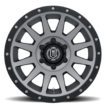 BRONCO (17x8.50) 4x COMPRESSION TITANIUM 6x5.5" (0 OFFSET) - Image 3