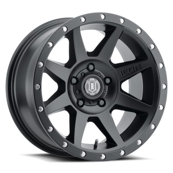 JK/JL/JT (17×8.50) 5 x REBOUND SATIN BLACK 5×5 -6 OFFSET