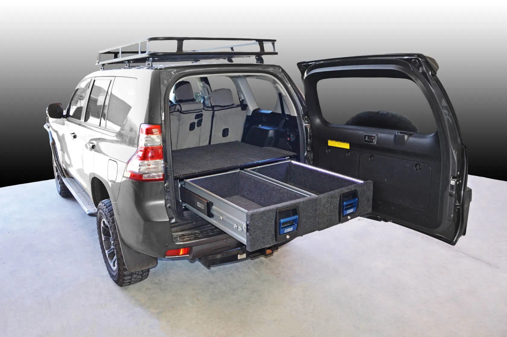 PRADO 150 COMPLETE DUAL STORAGE DRAWER KIT 2009+