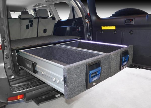 PRADO 150 COMPLETE DUAL STORAGE DRAWER KIT 2009+