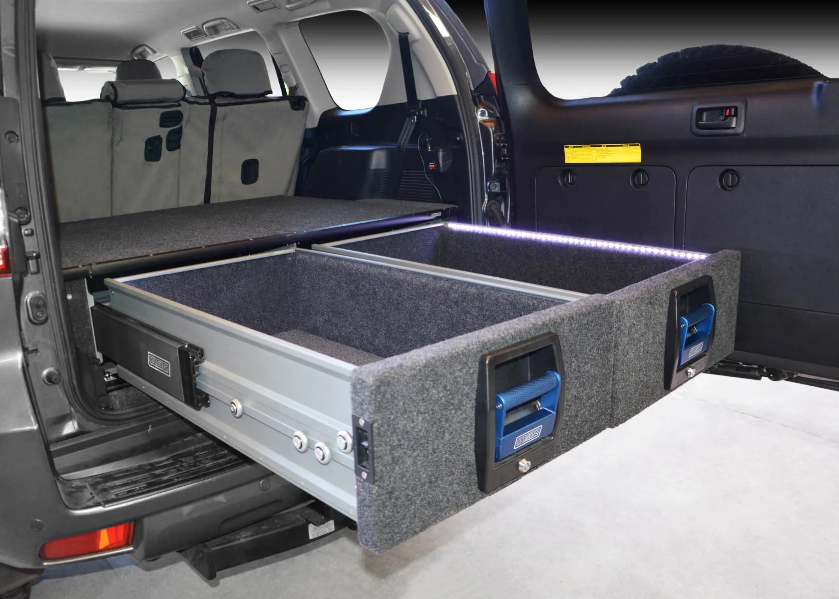 PRADO 150 COMPLETE DUAL STORAGE DRAWER KIT 2009+