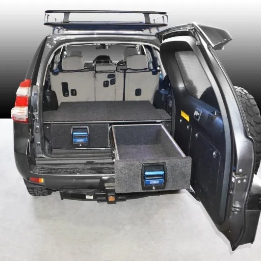 PRADO 150 COMPLETE DUAL STORAGE DRAWER KIT 2009+