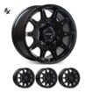 Prado 250 (17X9) 4x INVADER WHEELS (6/139) +25 OFFSET