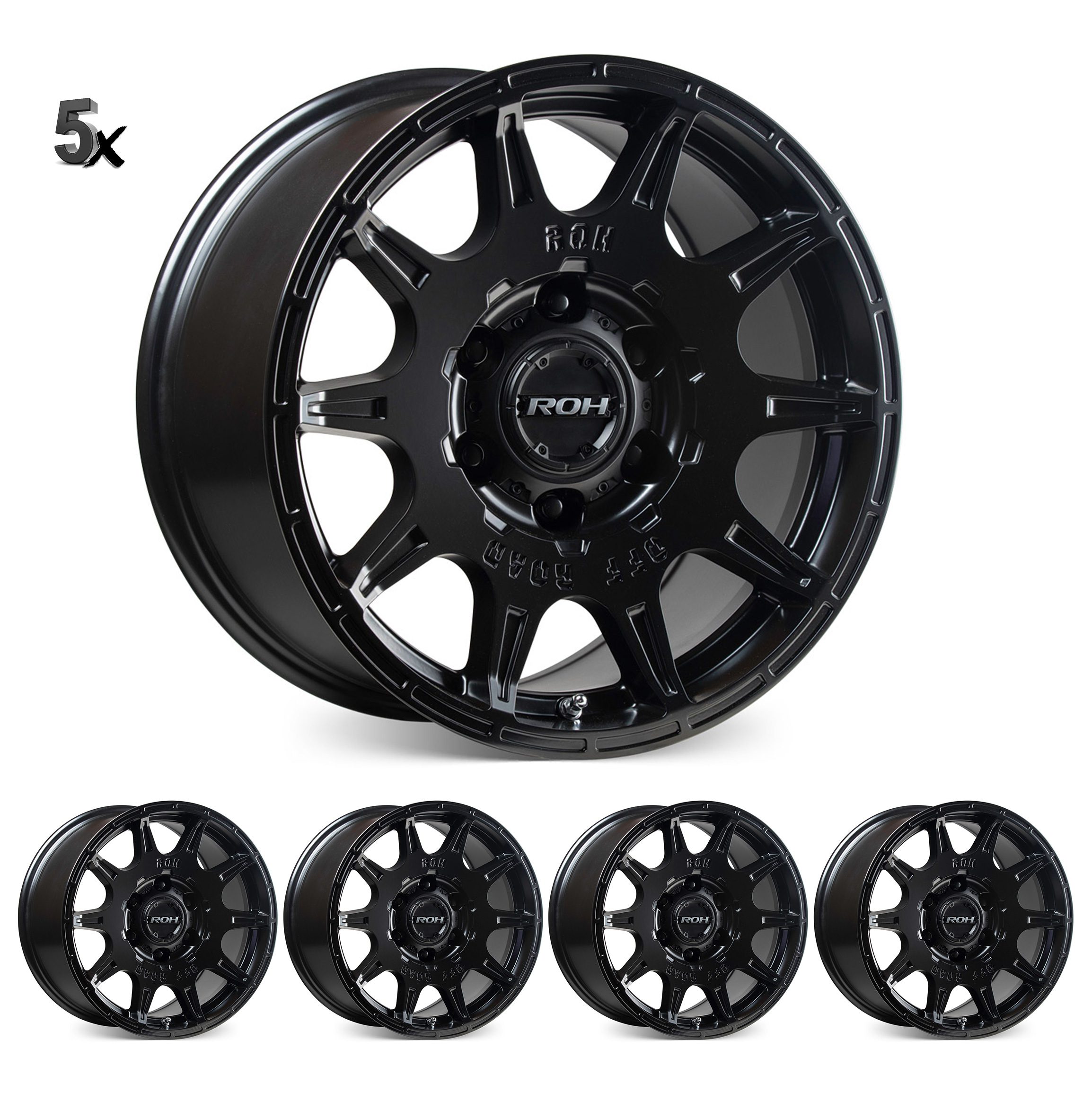 LC300 (17X9) 5x INVADER WHEELS (6/139) +25 OFFSET