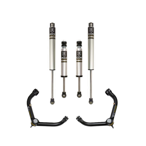 ICON 2001-10 GM 2500/3500 HD, 0-2” LIFT, FRONT & REAR, 2.0 VS SHOCK W/UCA
