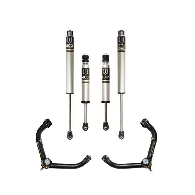 ICON 2001-10 GM 2500/3500 HD, 0-2” LIFT, FRONT & REAR, 2.0 VS SHOCK W/UCA