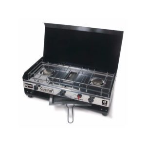 KAMPA CUCINA GAS STOVE 2 BURNERS & 1 GRILL HOB