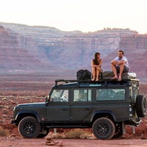 DEFENDER 110 (1983-2016) SLIMLINE II ROOF RACK KIT – KRLD003L
