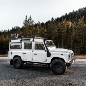 DEFENDER 110 (1983-2016) SLIMLINE II 3/4 ROOF RACK KIT / TALL – KRLD030L