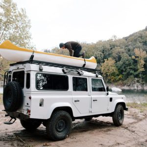 DEFENDER 110 (1983-2016) SLIMLINE II ROOF RACK KIT / TALL – KRLDT03L