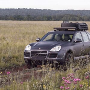PORSCHE CAYENNE (2002-2010) SLIMLINE II ROOF RAIL RACK KIT – KRPC003T