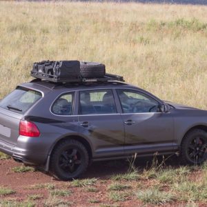PORSCHE CAYENNE (2002-2010) SLIMLINE II ROOF RAIL RACK KIT – KRPC003T