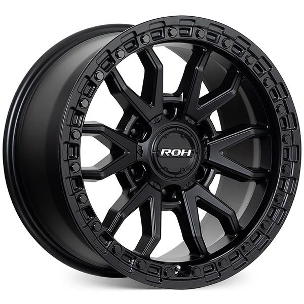 Prado 250 (17X9) RAID MATT BLACK 4x ALLOY WHEELS (6/139) +35