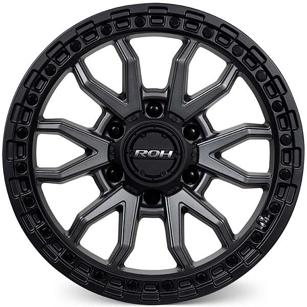 LC300 (17X9) RAID MATT BLACK GRAPHITE 4x ALLOY WHEELS (6/139) +35