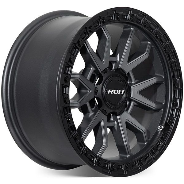 LC300 (17X9) RAID MATT BLACK GRAPHITE 4x ALLOY WHEELS (6/139) +35