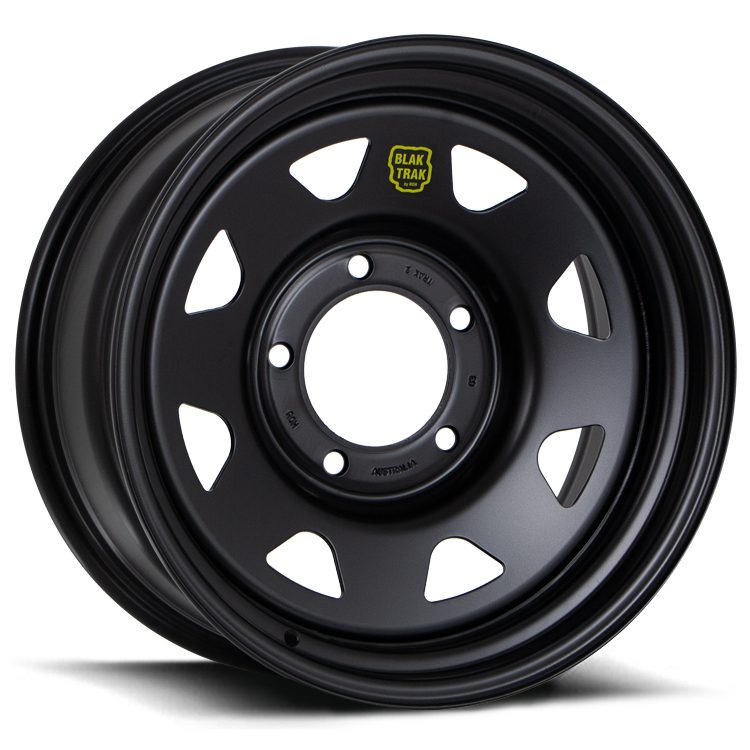 Prado 250 (17X9) 4x Blak Trak Steel wheels (6/139.7) +35 OFFSET