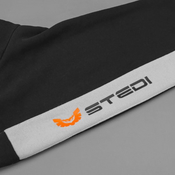 STEDI HOODIE SLEEVE JUMPER | BLACK